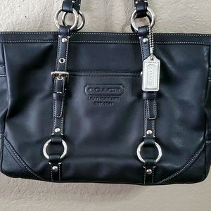 COACH Black Leather Handbag